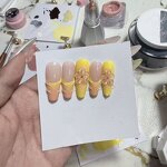 Handmade Press-On Nails Manufacturer - Chrome Coffin Tips with Reflective Shine for Night Party Fashion