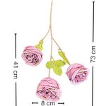 Artificial Flowers Manufacturer - 3-Head Burnt Edge Silk Roses for Wedding Floral Decoration