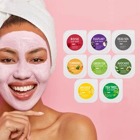 2-in-1 Facial Clay Cleanser & Mask Manufacturer - Vitamin C for Hydrating & Whitening, Travel Size