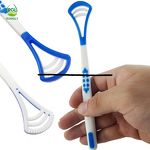 Plastic Tongue Scraper Manufacturer - 18cm Double-Sided for Oral Care