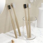 Adult Toothbrush Manufacturer - Gold Plated, Soft Bristles, Lightweight for Travel
