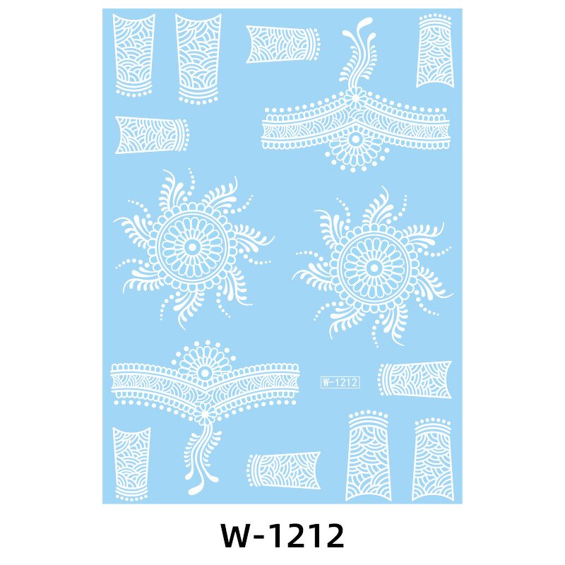 Temporary Tattoo Stickers Manufacturer - 3D Sexy Eco-Friendly White Henna Body Art for Women