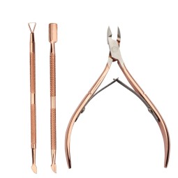Manicure Pedicure Tool Factory - 3 in 1 Cuticle Pusher Stainless Steel Dead Skin Remover
