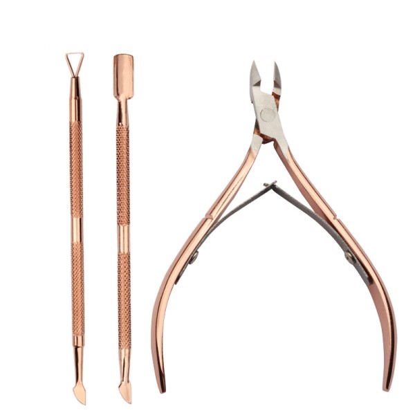 Manicure Pedicure Tool Factory - 3 in 1 Cuticle Pusher Stainless Steel Dead Skin Remover