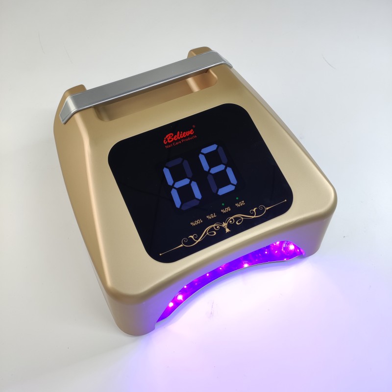 UV LED Nail Lamp Manufacturer - 72W Cordless Rechargeable Rose Gold Professional Nail Dryer