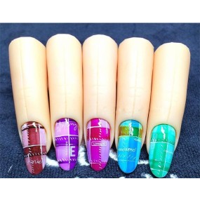 Manicure False Finger Model Factory - Silicone Soft 5/Pack Simulation Practice with Magnet