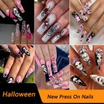 Press on Nails Manufacturer - Halloween Luxury Style Custom Logo Long Short Artificial Nails