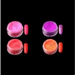 Nail Glitter Pigment Supplier - 12 Colorful 3D Phosphor Neon Ultrafine Fluorescent Powder