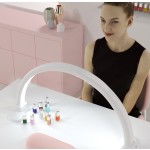Half Moon Nail Lamp Manufacturer - New Luxury Pink 300 Bulb Custom Logo 2024 Model