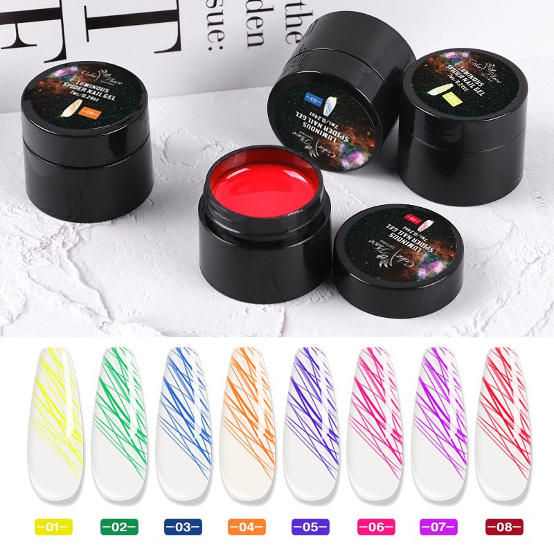 Luminous Nail Gel Supplier - Hot Sale DIY Drawing Luminescent Fashion Spider Color Gel