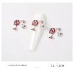 Luxury Nail Charms Manufacturer - High Quality 3D Bling Zircon Metal Head Designer Bulk