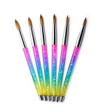 Acrylic Nail Brush Supplier - Professional Custom Handle Kolinsky Acrylic Nail Brush Set