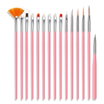 Nail Art Kit Supplier - DIY with ABS Aluminium Dotting Pen Foil Sticker Brushes Set