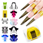 Manicure Tool Tray Supplier - Nail Supplier 24 Designs 100 Pieces Acrylic Extension Form