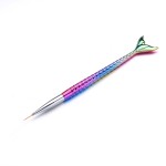 Nail Art Pen Supplier - 3 Size Mermaid Type Nylon Hair 3D Carved Painting Pen