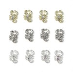 Scorpion Nail Charms Manufacturer - Luxury 3D Gold Silver Scorpion Crystal Rhinestones Alloy