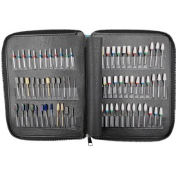 Ceramic Nail Drill Bit Set Factory - Hot Sale 72 Pcs Tungsten Carbide Bits with Display Shelf