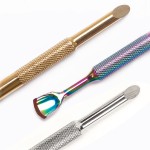 Manicure Tool Supplier - Private Label Double Head Stainless Steel Cuticle Pusher