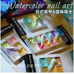 Aurora Nail Powder Manufacturer - New Fashion Solid Shining Non Toxic Pearl Pigment Set