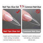 Nail Gel Glue Supplier - 15ml Multifunction Base Coat Diamond Stick Glue for Nail Tips
