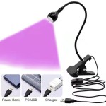 UV LED Nail Lamp Supplier - Adjustable Mini USB Clamp Desk 3W Flexible Gel Polish Dryer