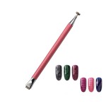 Nail Art Magnet Pen Factory - Double Head Cat Eye Magnet Flower Dotting Pen Magic Line Tool