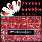 Nail Rhinestone Box Factory - New Fashion 3100pcs Crystal AB Rainbow Mix Shape Diamond