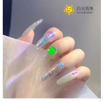 Fluorescent Nail Stickers Factory - New Product Super Shine Butterfly Star Luminous Decals