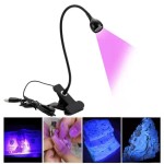 UV LED Nail Lamp Supplier - Adjustable Mini USB Clamp Desk 3W Flexible Gel Polish Dryer