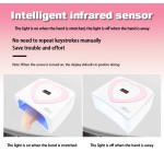 UV LED Nail Lamp Factory - 48W Pink Low Heat Portable Heart Shape Gel Nail Lamp