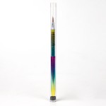 Nail Art Brush Factory - Hot Sale Kolinsky Hair Rainbow Color Metal Handle Nail Brush