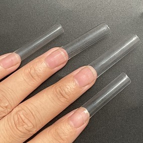 Nail Tips Factory - Direct Supply 500 Pcs ABS Acrylic Clear Natural False Nail Tips