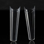 Nail Art Tips Supplier - Artificial Square French Tapered Coffin No C Curve False Nail Tips