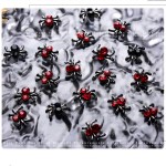 Halloween Nail Charms Factory - 3D Luxury Spider Cross Metal Designer Brand Logo Mix