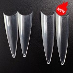 Nail Tips Supplier - Extra Long 4XL Square Coffin Stiletto No C Curve False Nail Tips