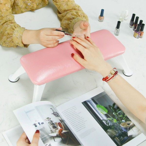 Professional Hand Rest Cushion Supplier - Wholesale Pink Soft Leather Durable Arm Pillow