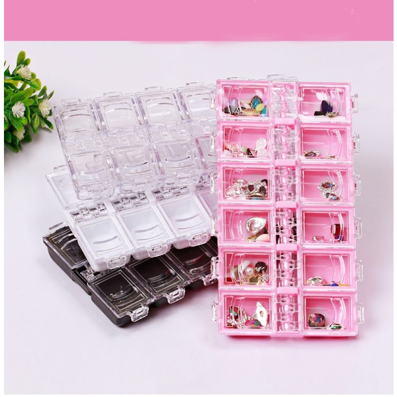 Nail Diamond Storage Box Factory - Wholesale 12 Grid Empty Jewelry Diamond Tips Boxes