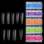Press-On Nail Tips Factory - Wholesale 240pcs French Style Full Cover Soft Gel for Finger