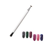 Nail Art Magnet Pen Factory - Double Head Cat Eye Magnet Flower Dotting Pen Magic Line Tool