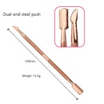 Manicure Pedicure Tool Factory - 3 in 1 Cuticle Pusher Stainless Steel Dead Skin Remover