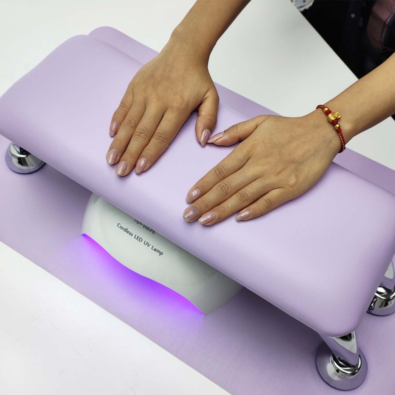 Purple Nail Arm Rest Supplier - Wholesale Free Mat Soft Pu Cushion Customize for Toe Nail