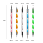 Nail Art Kit Supplier - DIY with ABS Aluminium Dotting Pen Foil Sticker Brushes Set