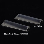 Nail Tips Supplier - 4.45CM Long Flattened French 500Pcs Non C Curve Square Nail Tips
