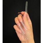 Nail Art Tips Supplier - Artificial Square French Tapered Coffin No C Curve False Nail Tips
