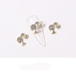 3D Metal Nail Charms Supplier - Luxury Logo Designer with Beauty Girl Head Resin Supplies