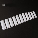 Nail Tips Supplier - Wholesale 500pcs Transparent Tapered French False Nail Tips for Salon