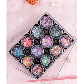Nail Sequins Stickers Manufacturer - New Style Glitter Irregular Shine Decals for Manicure