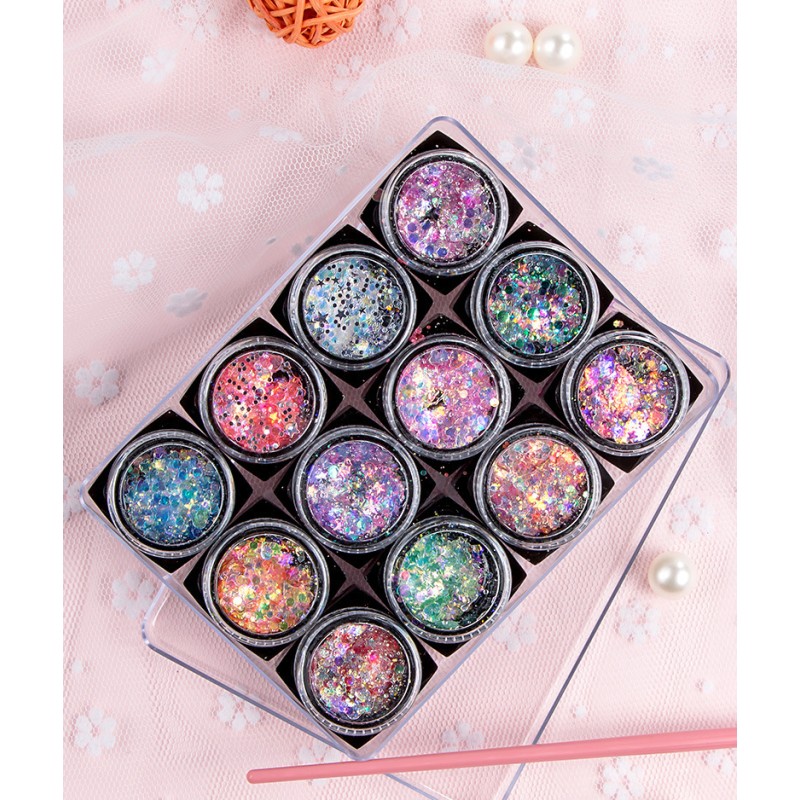 Nail Sequins Stickers Manufacturer - New Style Glitter Irregular Shine Decals for Manicure