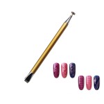 Nail Art Magnet Pen Factory - Double Head Cat Eye Magnet Flower Dotting Pen Magic Line Tool