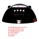 UV LED Nail Lamp Factory - IBelieve Rechargeable 54W Red/Pink Light Battery Operated Lamp